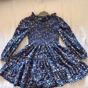 Floral Blue Kids Dress
